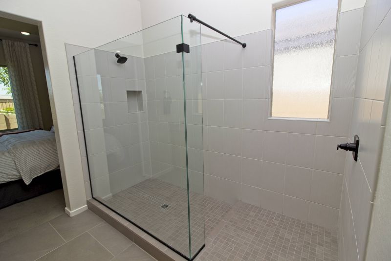 Small Walk-In Shower with Glass Enclosure